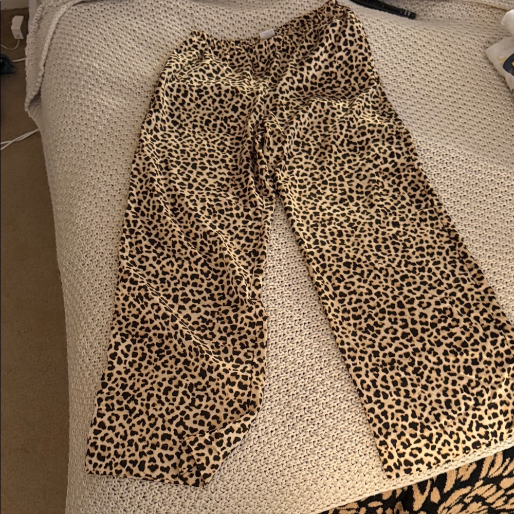 A New Day Leopard Print Wide Leg Pants